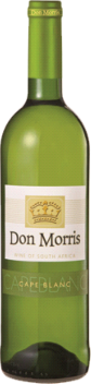 A bottle of Don Morris Cape White wine.